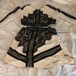 Black and white dress